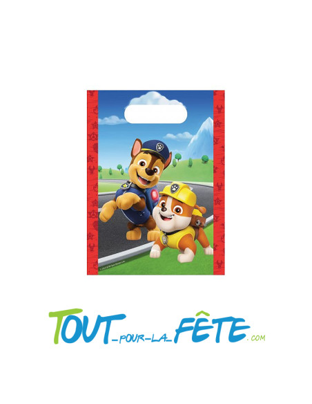 Lot de 4 sachets bonbons en carton Pat'Patrouille