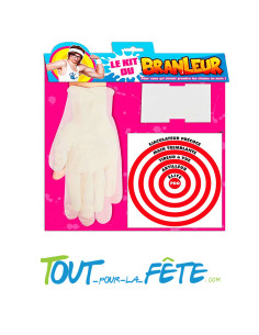 Kit de Masturbation gant, serviette, cible
