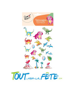 Tatouages temporaires dinosaures 2