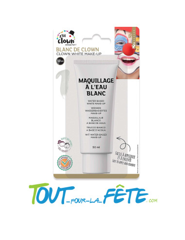 Maquillage blanc de clown a l'eau 50ml