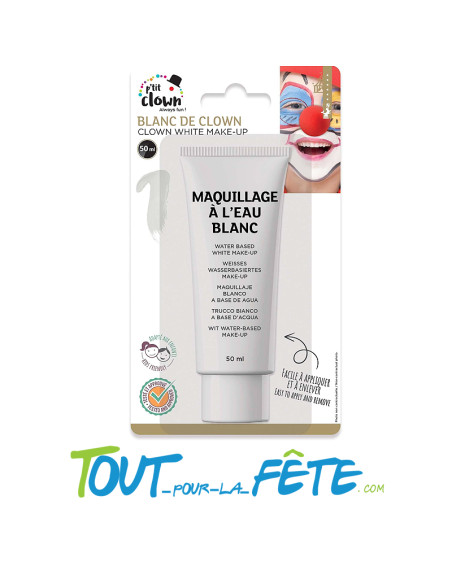 Maquillage blanc de clown a l'eau 50ml