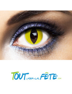 Lentilles de contact journalière yeux de chat jaunes