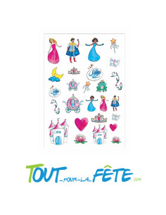 Tatouages temporaires de princesse