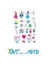 Tatouages temporaires de princesse