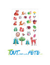 Tatouages temporaires animaux de la forêt