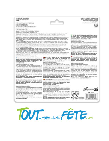 Kit maquillage festival ( strass / gels paillettes / gels crèmes / crayons )