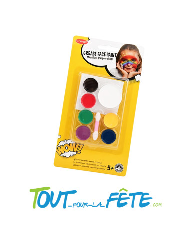 Palette de maquillage gras ( 7 coloris ) + applicateur