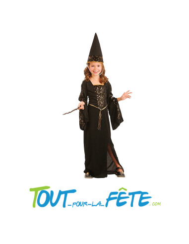 Déguisement de magicienne taille enfant