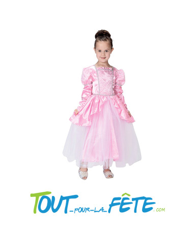 Déguisement de princesse rose taille enfant