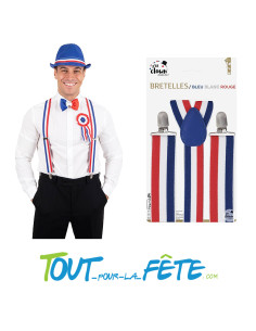 Bretelles France, bleu, blanc, rouge 2
