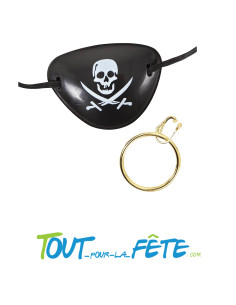 Cache oeil et boucle d'oreille de pirate