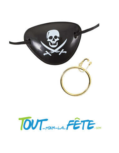 Cache oeil et boucle d'oreille de pirate
