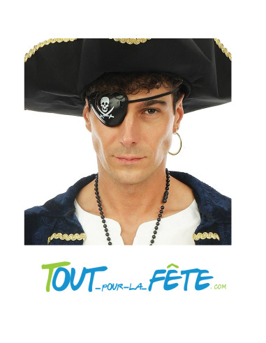 Cache oeil et boucle d'oreille de pirate