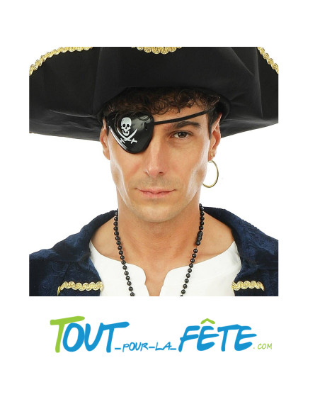 Cache oeil et boucle d'oreille de pirate