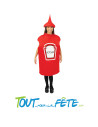 Déguisement de ketchup pour adulte taille unique