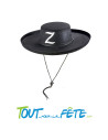 Chapeau de bandit Zorro feutrine taille adulte