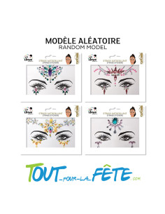 Strass autocollant pour visage ( modèle aléatoire )