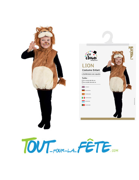 Déguisement de lion enfant taille 5/6 ans