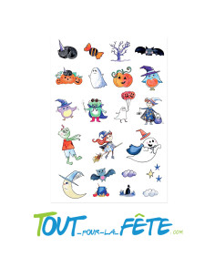 Tatouages temporaires Halloween