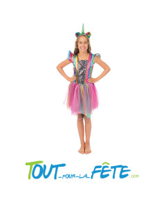 Déguisement licorne multicolore taille enfant