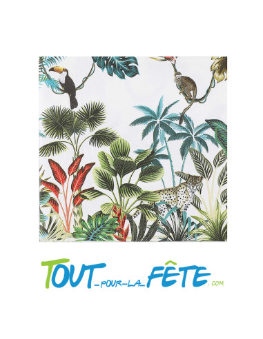 20 serviettes Java / tropical