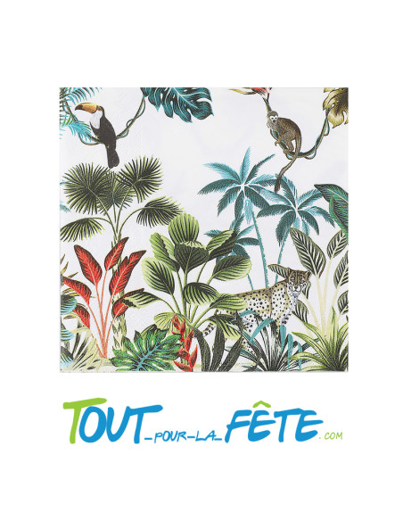 20 serviettes Java / tropical