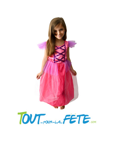 Déguisement de princesse rose taille enfant 8-10 ans