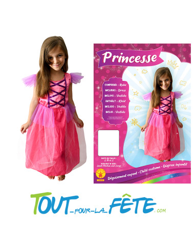 Déguisement de princesse rose taille enfant...