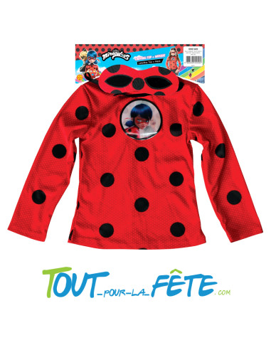 Top + masque Miraculous Ladybug