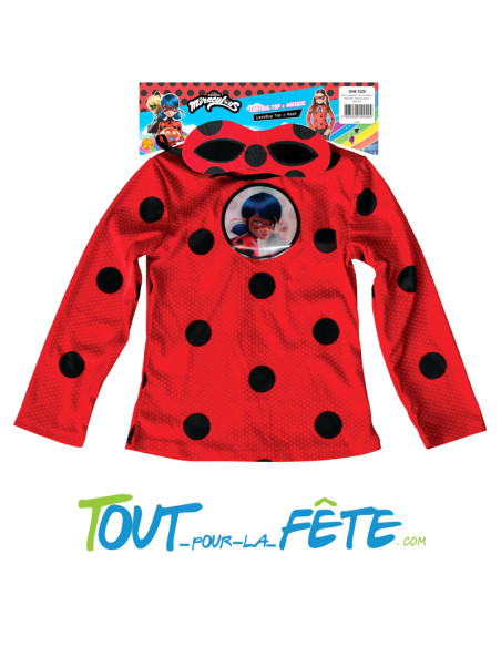 Top + masque Miraculous Ladybug