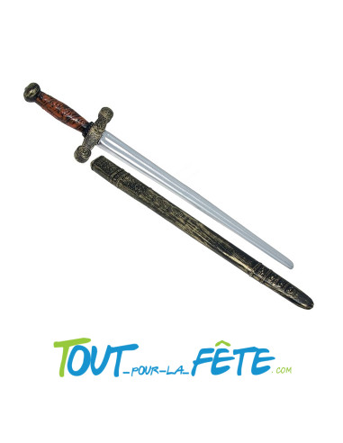 Epée de chevalier avec fourreau 75 cm