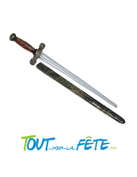 Epée de chevalier avec fourreau 75 cm