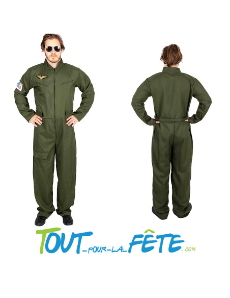 Déguisement pilote de chasse ( top gun ) taille adulte