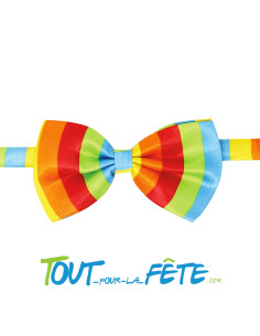 Noeud papillon multicolore ( arc en ciel ) gay pride