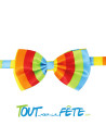 Noeud papillon multicolore ( arc en ciel ) gay pride
