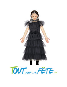 Déguisement de Mercredi Addams ( robe de bal ) taille enfant