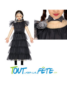 Déguisement de Mercredi Addams ( robe de bal ) taille enfant 2