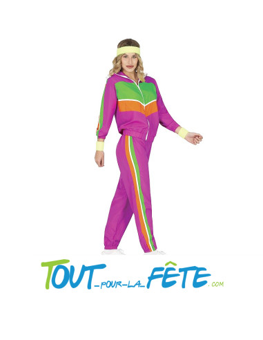 Déguisement gymnaste / années 80 femme taille L