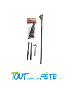 Canne / Sceptre tête de Serpent
