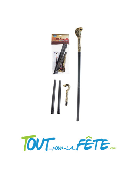 Canne / Sceptre tête de Serpent