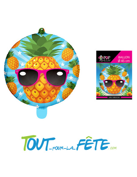 Ballon aluminium Ananas 45cm