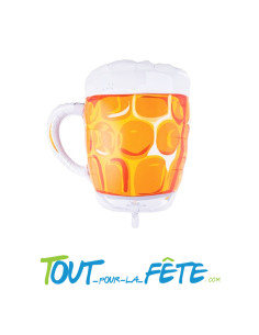 Ballon aluminium Choppe de Bière 100 cm
