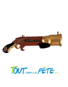 Pistolet revolver steampunk 32cm