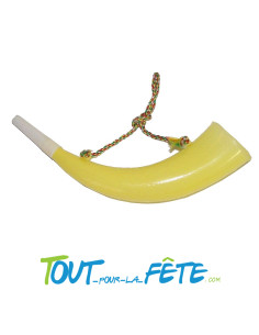 trompette corne alpine avec corde 25cm 2
