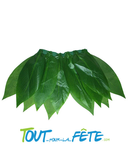 Jupe hawaïenne feuille de bananier 65cm