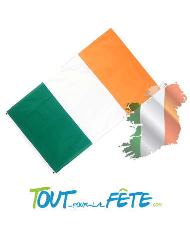 Drapeau polyester Irlande 90x150 cm