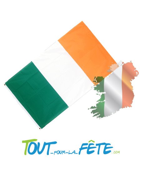 Drapeau polyester Irlande 90x150 cm
