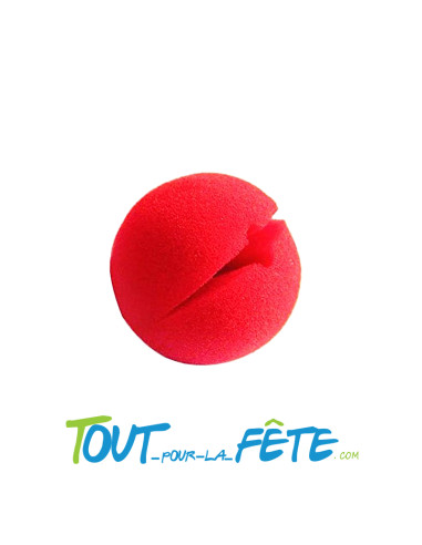 Nez de clown en mousse rouge 7cm