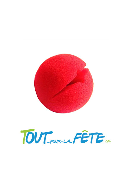 Nez de clown en mousse rouge 7cm
