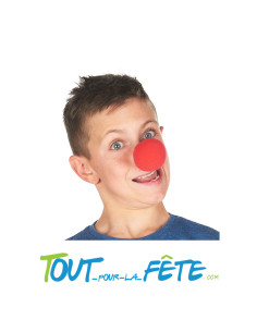 Nez de clown en mousse rouge 7cm 2